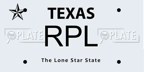 RPL Texas License Plate