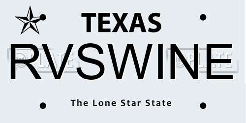 RVSWINE Texas License Plate