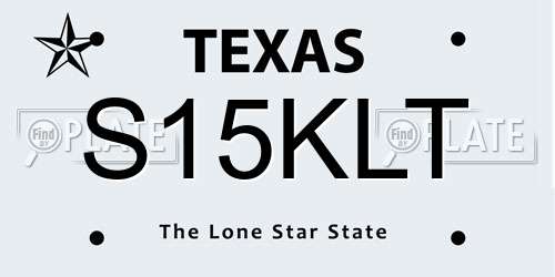 S15KLT Texas License Plate