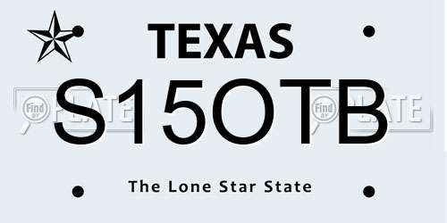 S15OTB Texas License Plate