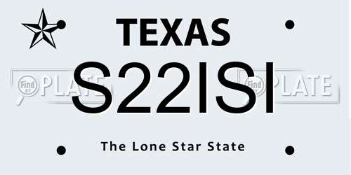 S22ISI Texas License Plate