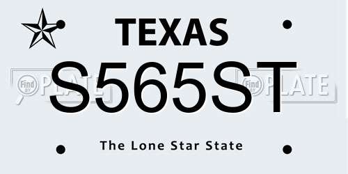 S565ST Texas License Plate