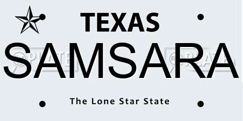 SAMSARA Texas License Plate