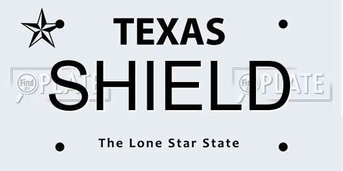 SHIELD Texas License Plate