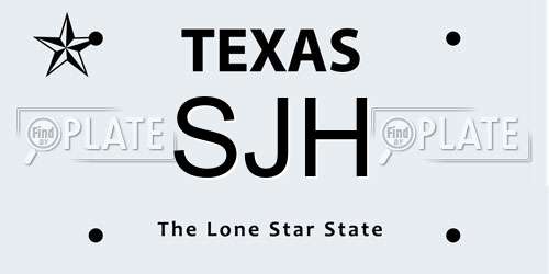 SJH Texas License Plate