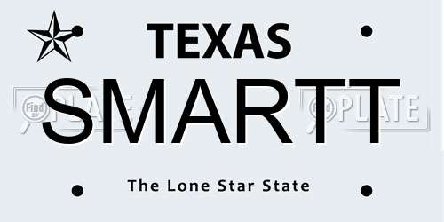 SMARTT Texas License Plate