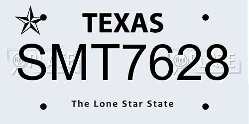 SMT7628 Texas License Plate