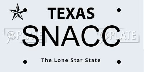 SNACC Texas License Plate