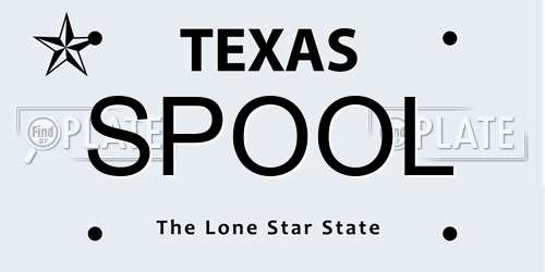 SPOOL Texas License Plate