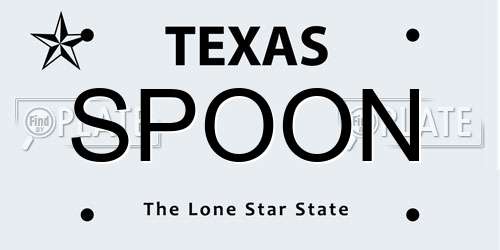 SPOON Texas License Plate