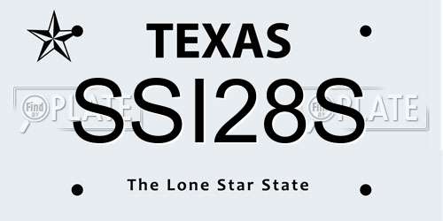 SSI28S Texas License Plate