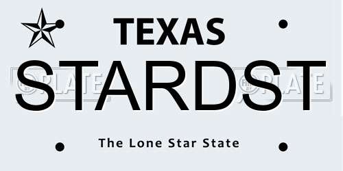 STARDST Texas License Plate