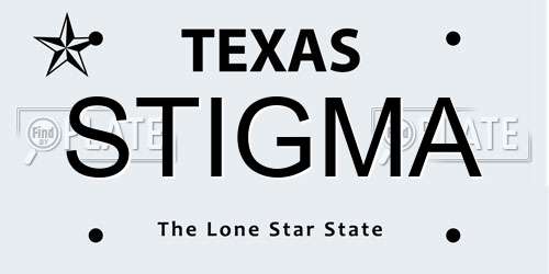 STIGMA Texas License Plate