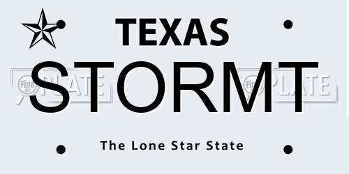 STORMT Texas License Plate