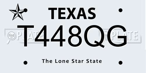 T448QG Texas License Plate