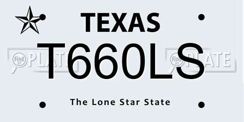 T660LS Texas License Plate
