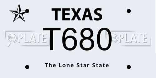 T680 Texas License Plate