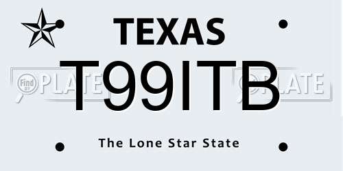 T99ITB Texas License Plate
