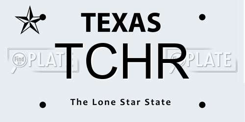 TCHR Texas License Plate