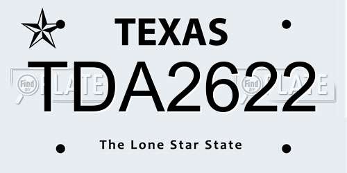 TDA2622 Texas License Plate
