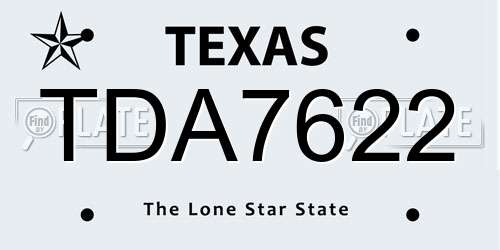 TDA7622 Texas License Plate