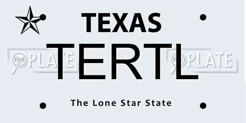 TERTL Texas License Plate