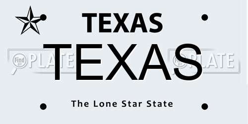 TEXAS Texas License Plate