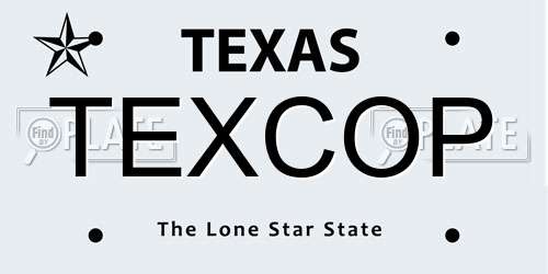 TEXCOP Texas License Plate