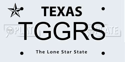 TGGRS Texas License Plate