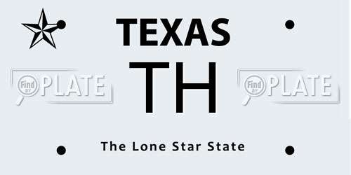 TH Texas License Plate