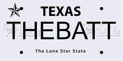THEBATT Texas License Plate