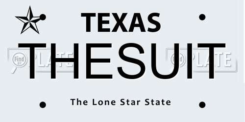 THESUIT Texas License Plate