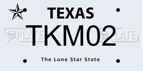 TKM02 Texas License Plate