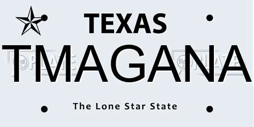 TMAGANA Texas License Plate