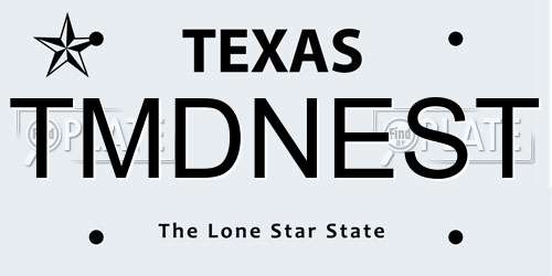 TMDNEST Texas License Plate