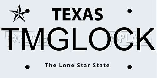 TMGLOCK Texas License Plate