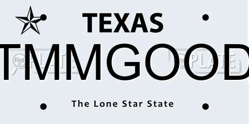 TMMGOOD Texas License Plate