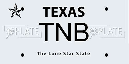 TNB Texas License Plate