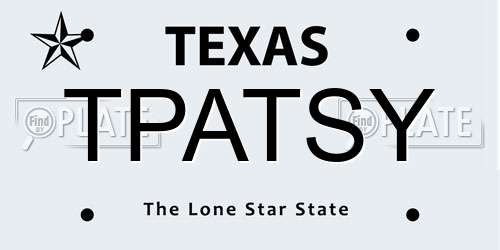 TPATSY Texas License Plate