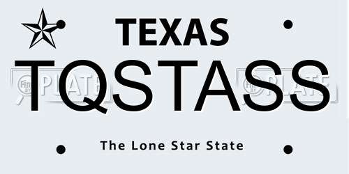 TQSTASS Texas License Plate