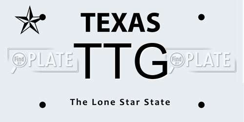 TTG Texas License Plate