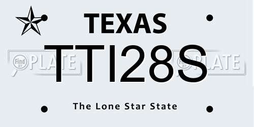 TTI28S Texas License Plate