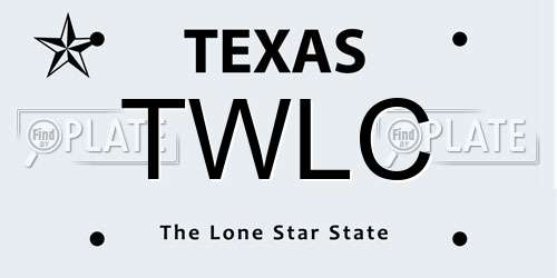TWLC Texas License Plate