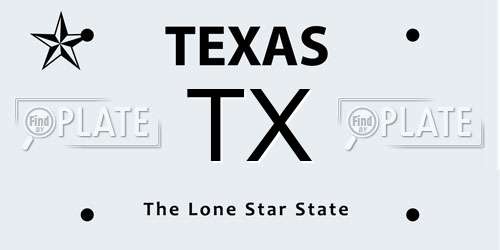 TX Texas License Plate