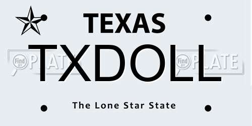 TXDOLL Texas License Plate