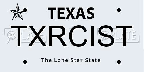 TXRCIST Texas License Plate