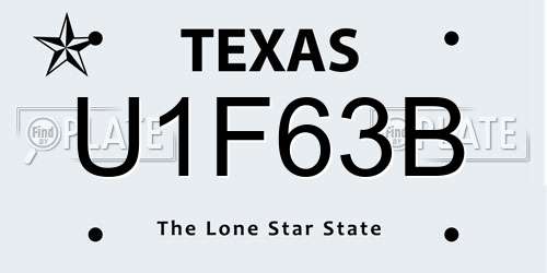U1F63B Texas License Plate