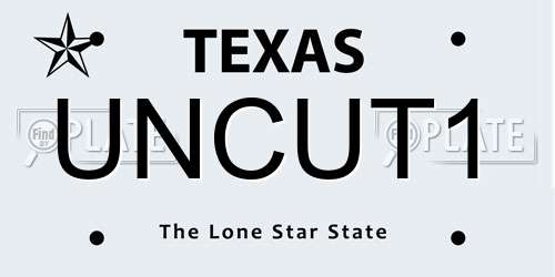 UNCUT1 Texas License Plate