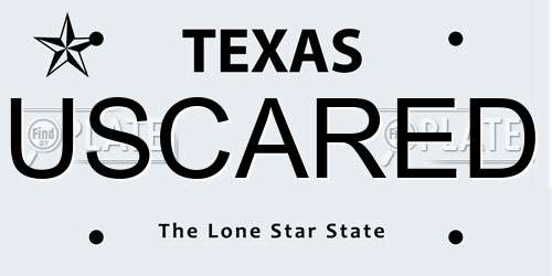USCARED Texas License Plate