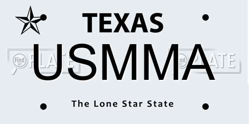 USMMA Texas License Plate